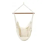 White Portable Hanging Hammock Chair Swing Garden Outdoor Camping Soft