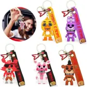 FNAF Five Nights At Freddy's Keyring Foxy Freddy Fazbear Bonnie Chica Keychain