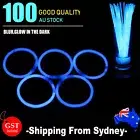 100 Blue Glow Sticks Bracelets Light Party Glowsticks Glow in the dark Toys Ligh