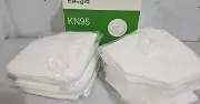 KN95 Face Mask White 5 Layer Dust Safety Masks 35 ct