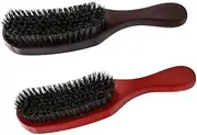 Hair for Women Men Hair Comb Mens Hairbrush Smoothing Hair Comb Medium Hard Boar Bristle Brush Detangling Brush Women Hair Comb Wood Comb Wooden Comb Bristles Boar Bristle