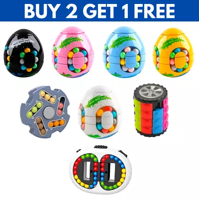 Magic Weird Egg Ball Circle Spinner Fidget Puzzle Speed Cube Stress Relief Toys