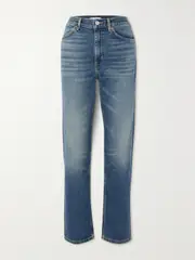 [RE/DONE] RE/DONE - 70s Mid-rise Straight-leg Jeans - Mid denim - 29 29 Blue