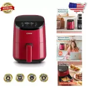 Quiet 2.1 Qt Mini Air Fryer - Perfect for Healthier Cooking with 97% Less Oil