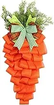 Easter Carrot Swag - Seasonal Door Hanger, Festive Home Decor | Artificial Orange Carrot Decoration, Spring Wall Ornament, Holiday Entryway Accent, Rustic Easter Wreath | Perfect Kitchen Living Room