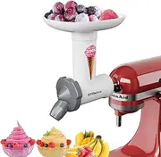 OTOmitra Ice Maker Attachment for Kitchenaid Stand Mixer, Fruit Ice Machine Attachment, BPA-Free, Food-Grade Materials, Soft Ice Cream Machine Attachment, Dairy Free Ice Cream Maker