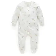 Zip Growsuit Vanilla Wattle Bee - Stylish Babywear Design