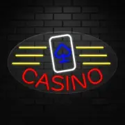 Casino Sign for Business Displays | LED Flex Neon | 30"W x 17"H x 1"D