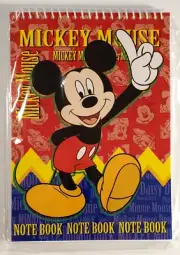 Disney Mickey Mouse & Goofy Vintage Notebook by Playworks International. NEW.