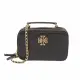 【TORY BURCH】BRITTEN雙T皮革手提兩用包-黑