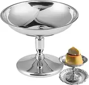 Stainless Steel Dessert Bowls - Footed Parfait Sundae Trifle Bowl, Stainless Steel Ice Cream Bowls | Footed Parfait Sundae Trifle Bowl, Ice Cream Serving Bowl for Serving 7.8x9.8cm Weight: 97g