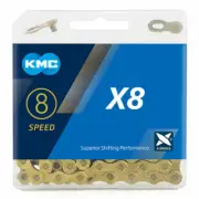 KMC 6/7/8 Speed X8 Gold Bicycle 116L MTB Mountain Road Bike Chain For Shimano AU
