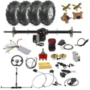 1020mm Rear Axle Kit 1000W Differential Motor 7" Wheels Tyre ATV Trike Go kart