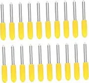Gogogmee 30 Degree Yellow Rubber Cover Lettering Cutters 20pcs Cutting Plotter Accessories Cutting Machine Cutters Blade for Cutting Machines