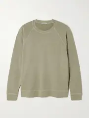 [James Perse] James Perse - Supima Cotton-terry Sweatshirt - Leaf green - 4 4 Green