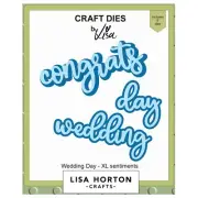 Lisa Horton Crafts XL Sentiments Dies-Wedding Day (Pack of 1)