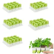 5pcs Seed Starter Tray, Silicone Seeding Starter with Pop-Out Cells (60 Cells...