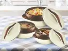 MILTON Stainless Steel Casserole Set of 3 Ivory