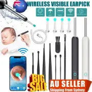 HD WiFi Smart Wireless Endoscope Visual Otoscope Ear Wax Cleaner Removal Tool