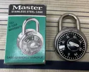 Vintage MASTER Lock Combination PADLOCK 1500 in Original Box w/ Combination