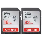 New Sandisk Ultra 16GB 16G 32GB 32G SDHC SD Flash Memory Card UHS-I CL10 100MB/s