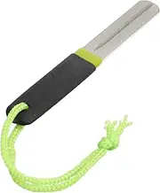 KICHOUSE Ergonomic Fishing Hook Sharpener Double Groove File Non-Slip Handle for Travel