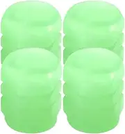Luminous Tire Valve Caps Fluorescent Night Luminous Valve Caps(Green)