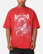 [The Anti Order] The Anti Order Invasion Mock Neck T-shirt Red - Size XL XL Red