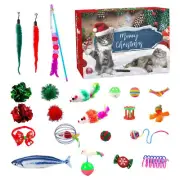 Cat Advent Calendar 2024-24 PCS Christmas Countdown Calendar for Kitten Toys