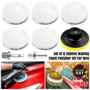Car-Buffing Pads Polishing Microfiber Buffer Waxing Foam Polisher-Kit For Drill