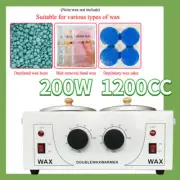 220V 1200CC Hair Removal Beauty Machine Double Pot Wax Warmer 80℃ Heater Melter