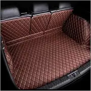 Car Cargo Liners for Skoda for Kodiaq 2017 2018 2019 2020 2021 2022 2023 5/7 Seats Car Trunk Mat Leather Carpet Protective Pad Trunk Carpets(Coffee,5 Seats 2017-2023)