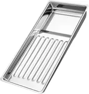 Generic Tool Tray Bathroom Storage Tray Medical Tray Nail Salon Supplies Decorative Trays Instrument Tray Small Metal Parts Tray Appetizer Trays Stainless Steel Silver