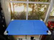 0125 - PETITE ANIMAL WINDOW SEAT FOR CATS, CAT BED, CAT SUN LOUNGER, MID BLUE