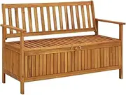 Generic Garden Storage Bench 120 cm Solid Acacia Wood,310279