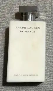 RARE NEW RALPH LAUREN ROMANCE 6.7 oz 200 ml SENSUOUS BATH & SHOWER GEL FREE S&H