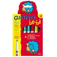 在飛比找蝦皮購物優惠-包裝NG~【義大利 GIOTTO】可洗式寶寶彩色筆(6色)