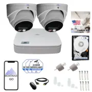 8MP 4K Turret Home Security System w/ 4 Channel NVR and 1TB Hard Drive – MTT8095