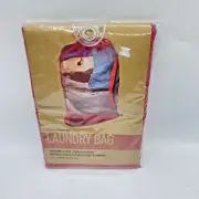 Student Lounge Red Laundry Bag Drawstring Closure Durable Polyester 36"Lx 24"W