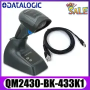 Datalogic QuickScan QM2430-BK-433K1 2D Wireless USB Barcode Scanner Kit W/ Base