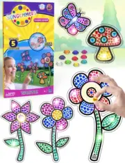 SUNGEMMERS Gem Art for Kids Crafts - Window Art Suncatcher Kit for 8 7 6 Year Ol