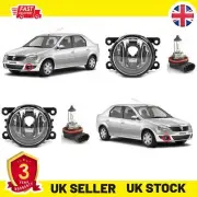 2X Front Spot Fog Light Lamp With Bulb Holder For DACIA Duster Logan 8200074008