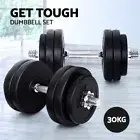 Everfit 30kg Dumbbells Dumbbell Set Weight Training Plates Home Fitness Exercise