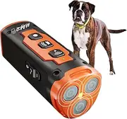 MAKO Anti Barking Device For Dogs, Bark Deterrent Device, Stops Bad Dog Behavior | No need to yell or swat, Just point to a dog and Hit the button | Long-range ultrasonic, Alternative to painful dog shock collar (Orange)