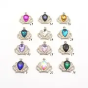Rhinestone Flatback Plating Flower Buttons Sewing Garment Bag Craft Button 10pcs