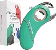 Kitchen Mama Epic One Multifunction Opener: A Pick Ergonomic Opener- Magnetic Bottle Opener, Beer & Soda Can Opener, Pull Tab Opener, Jar Opener for Weak Hands and Arthritis, Funny Gift (Teal)