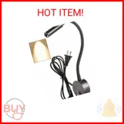 Black Reading Lamps LED Wall Mounted Study Reading Light for Bed Headboard Goose