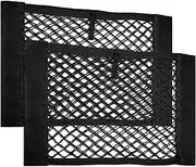 Boot Mesh Bag with Velcro • Organiser Net for Car for Storage & Storage • 40 x 25 cm Set of 2