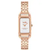 Coach Rose Gold Steel & Crystal Silver White Dial Women's Watch - 14504197