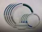 CORELLE VITRELLE LIVINGWARE " COLOR BLOCK " 12 PC. DINNERWARE SET NIB